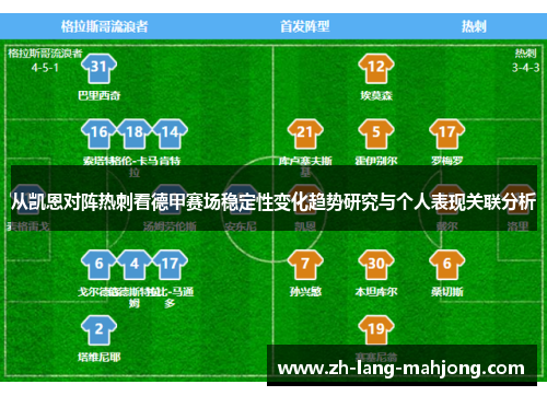 从凯恩对阵热刺看德甲赛场稳定性变化趋势研究与个人表现关联分析